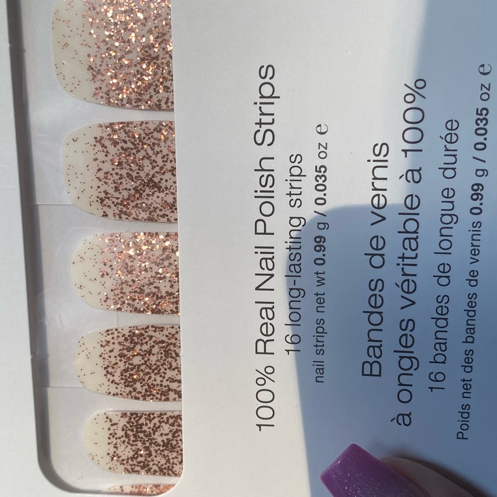 ColorStreet - Coming Up Rose Gold (glitter dipped clear overlay)